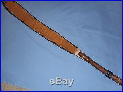 Hand Tooled Leather Padded Rifle Sling Adjustable Length 4 Eagles Flying-Tooling