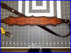 Hand Tooled Leather Rifle Sling