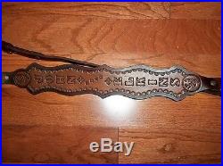 Hand Tooled Leather Rifle Sling