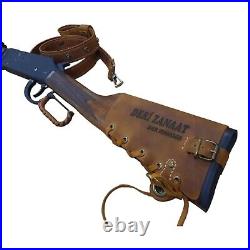 Handmade Leather Buttstock Cover and Sling Set with Ammo Holder