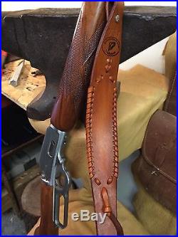 Handmade Leather Gun Stock Cover Shell Holder Sling Hunting Western