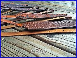 Handmade Leather Rifle / Gun Sling USA Oak Design Premium