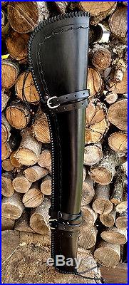 Handmade Leather Rifle Scabbard with Cartridge Sling Winchester Henry Marlin