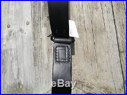 Handmade M1907 Leather Military Rifle Sling 1.25 Inches Wide - Black