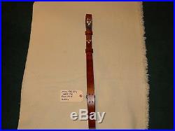 Handmade M1907 Leather Military Rifle Sling 1.25 Inches Wide - Saddle Tan