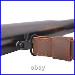Heavy Stiched Leather Rifle Cartridge Shell Holder Sling Fit for. 308.30-06.44MAG
