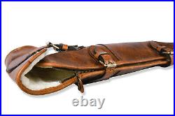 Hulara Cowhide Leather Rifle Sling 48-50 Inch Gun Cases for Rifles Slip shotgun