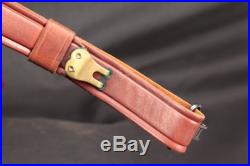 Hunter 200, 1 1/4 Military 1907 Style Service Rifle Leather Sling & QD Swivels
