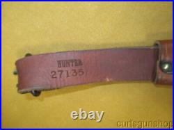 Hunter Brown Leather Cobra Style Basket Weave Rifle Sling No 27135