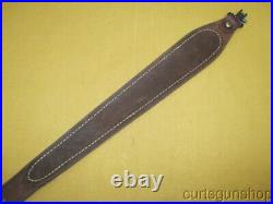 Hunter Brown Leather Cobra Style Basket Weave Rifle Sling No 27135