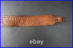 Hunter Co. 27-162 Tooled Leather Rifle Sling 32 Long X 2 Wide