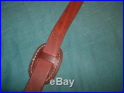 Hunter Leather padded rifle sling with swivels ready to install whitetail deer