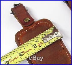 Hunter Padded Brown Leather Hunting Rifle Sling & Swivels 39