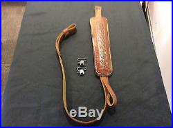 Hunter padded leather rifle sling