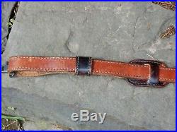 Hunters World #1009 Leather Rifle Sling 43 inches long Very Good Condition