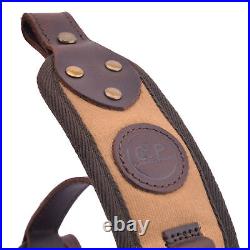 Hunting Leather Buttstock Recoil Pad+Shell Holder Sling For. 22 LR. 17HMR. 22MAG