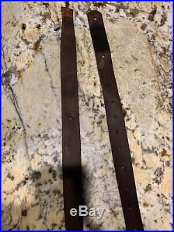 Indian War US Army Model 1873 Springfield Trapdoor Leather Rifle Sling 2 Piece