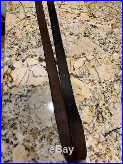 Indian War US Army Model 1873 Springfield Trapdoor Leather Rifle Sling 2 Piece