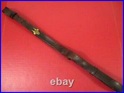 Indian War US Army Model 1873 Springfield Trapdoor Leather Rifle Sling Mrkd RIA