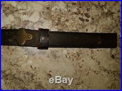 Indian War US Army Model 1873 Springfield Trapdoor Leather Rifle Sling RIA
