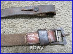 Italian WW2 Carcano Rifle Sling Leather With Finnish SA Marking