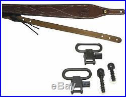Leather Air/Rifle Sling Cobra Standard, Swivels & Studs