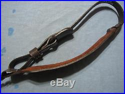 Leather Brushey Creek Deer Design Gun sling