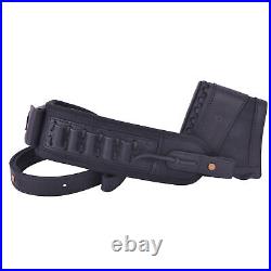 Leather Canvas Recoil Pad+Shell Holder Sling for. 357.30/30.308.45-70.44.22LR