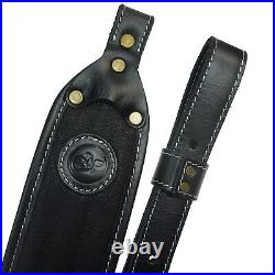 Leather Canvas Rifle Shell Holder with Matched Gun Sling for. 308.45-70.30-06