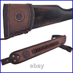 Leather Canvas Rifle/Shotgun Recoil Pad Holster with Sling. 30/30.308 12GA. 22MAG