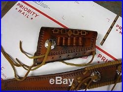 Leather Gun Stock Cover/Shell Holder & Sling Custom 30-30 Winchester