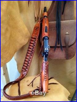 Leather Gunstock Cover, Sling, Forearm No Drill Rossi Ranchhand Henry Mares Leg