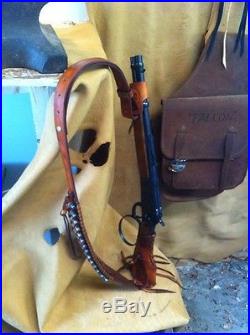 Leather Gunstock Cover Sling No Drill Henry Mares Leg Rossi Ranch Hand