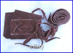 Leather Rifle Boot Sling (Brown) For Flintlock or Percussion Muzzleloaders