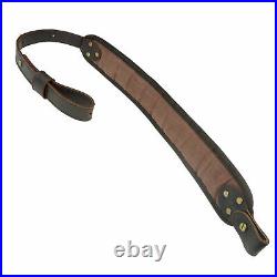 Leather Rifle Buttstock Cover &Canvas Rifle Sling Swivels For. 22 LR. 17HMR. 22MAG
