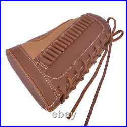 Leather Rifle Buttstock Recoil Pad With Rifle Sling For. 22 LR. 17HMR. 22MAG USA