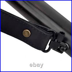 Leather Rifle Buttstock with 1 Wide Gun Sling Swivels for. 308.35 12GA. 22.44MAG