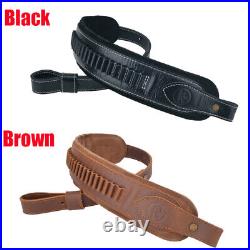 Leather Rifle Gun Sling Shooting Strap For. 30-30.308,12GA. 22LR Christmas gift