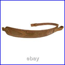 Leather Rifle Gun Two Point Sling Carry Straps with Comfortable Shoulder Pad