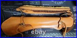 Leather Rifle Scabbard Lever Action Carbine Horseback saddle sling