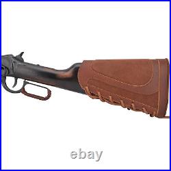 Leather Rifle Shotgun Buttstock +Gun Sling Strap. 308.22LR. 30/30 12GA 16GA 20GA