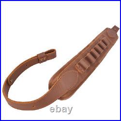Leather Rifle Shotgun Sling Carry Strap. 308.22.357 12GA Father's Day Gift