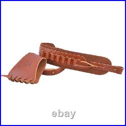 Leather Rifle/Shotgun Stock Cover Buttstock with Soft Padding Sling. 308.22 12GA
