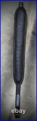 Leather Rifle Sling, Brown Bear Made by Seelye Leather Works in USA