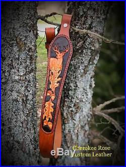 Leather Rifle Sling, Gun Sling, Hunting, Rifle Sling Leather, Gift for Hunter