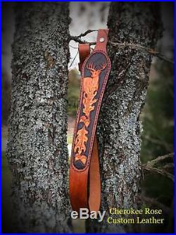 Leather Rifle Sling, Gun Sling, Hunting, Rifle Sling Leather, Gift for Hunter