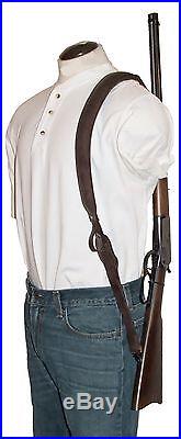 Leather Rifle Sling, Padded with Suede Backing, Fits 1 Swivel, Made in USA