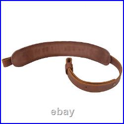 Leather Rifle Sling Shotgun Strap Adjustable Belt For. 308.30-30.357.22LR, 12GA