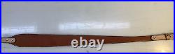 Leather Rifle or Long Gun Strap 35 Long x 2.5 Wide Hand Tooled Herman Oak NEW