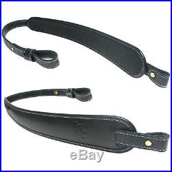 Leather Shotgun Straps with 1 QD Swivels, Double-Layed Leather Rifle Sling New